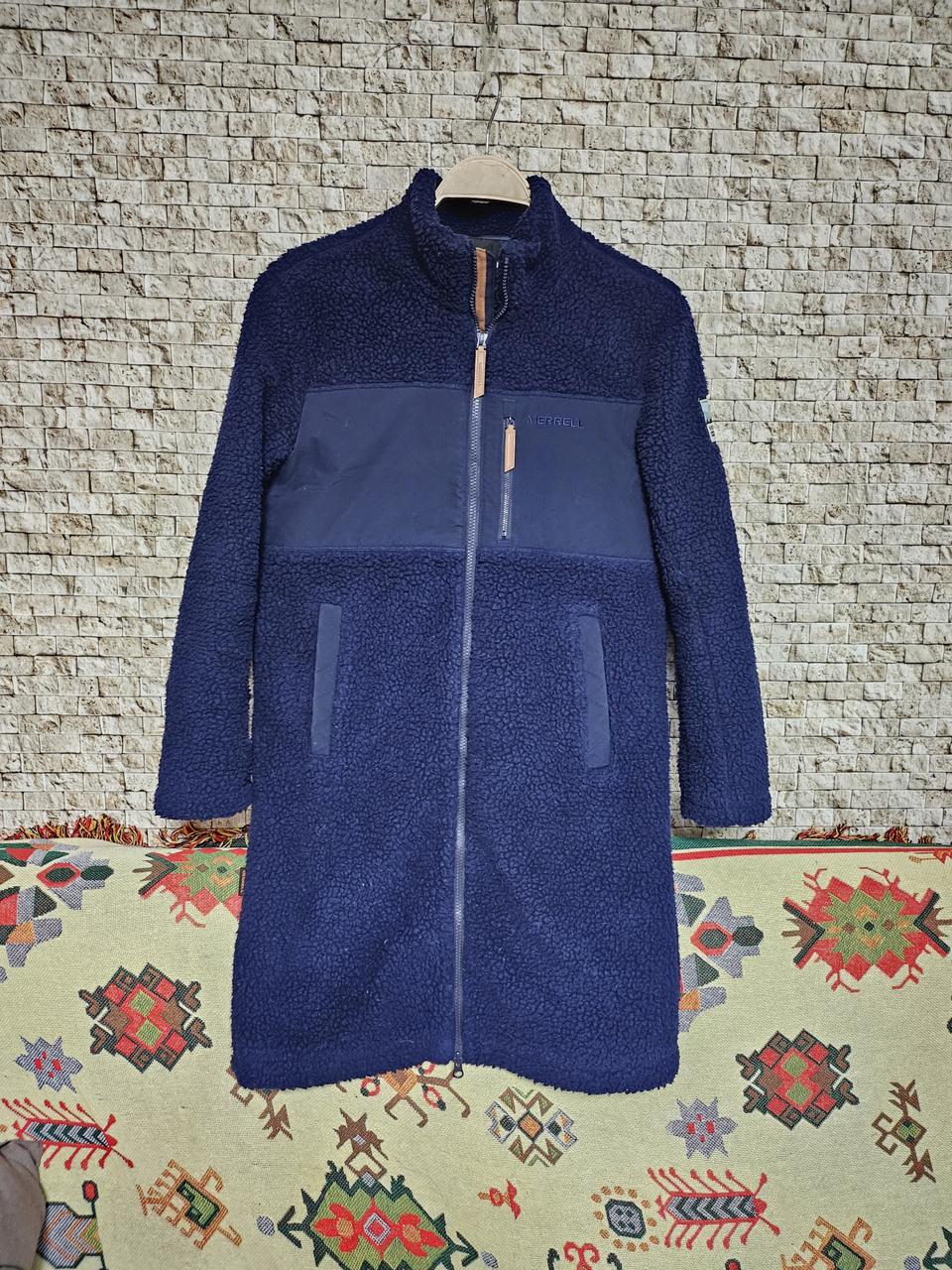 머렐  뽀글이 집업 롱코트 남90