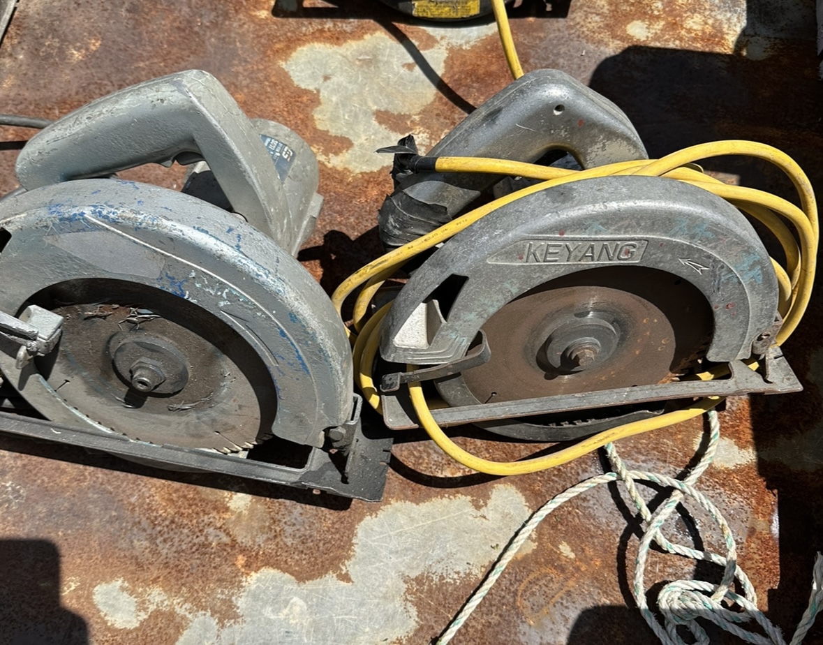 원형톱 스킬 2대 일괄 7인치