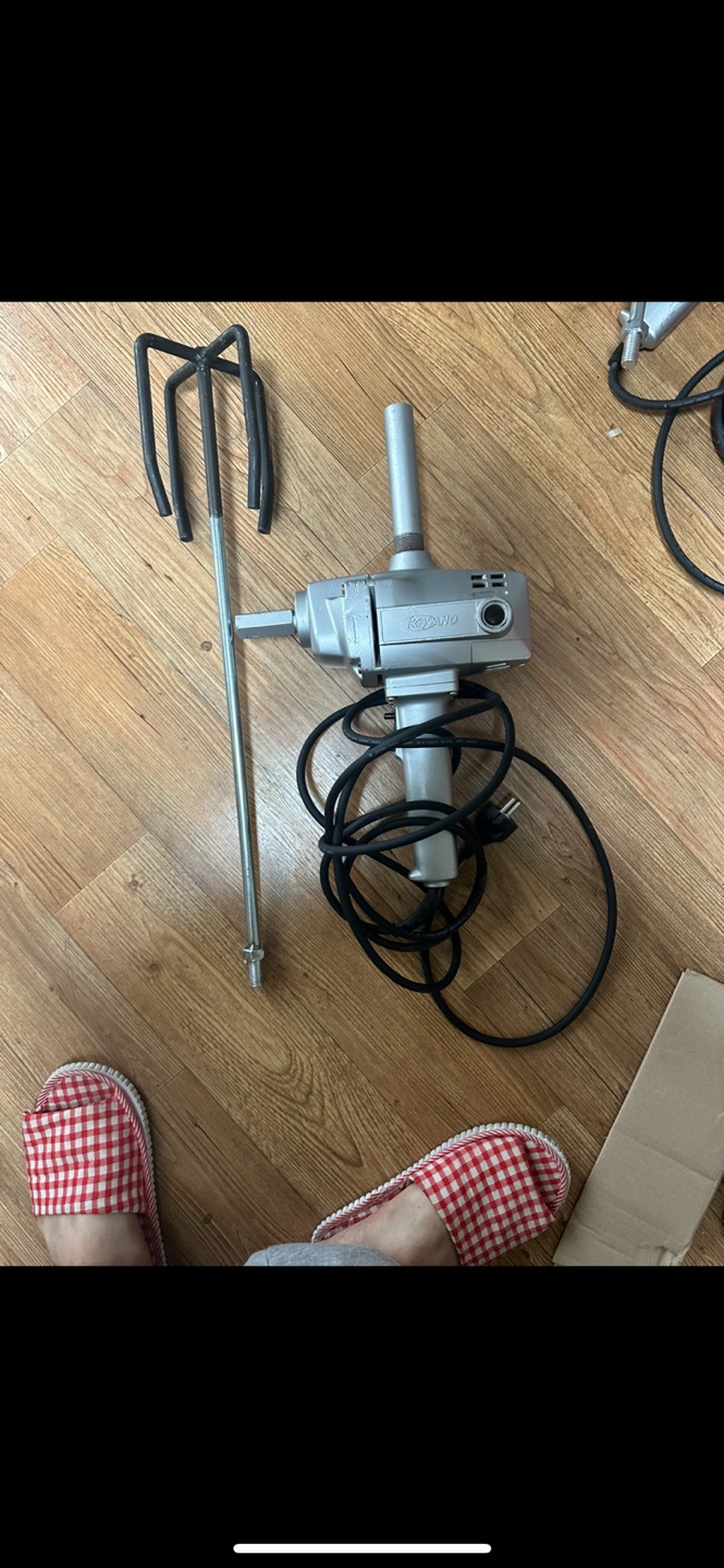 계양 16미리 교반기 일체형 날 포함 시멘 몰탈 믹서 사진그대로