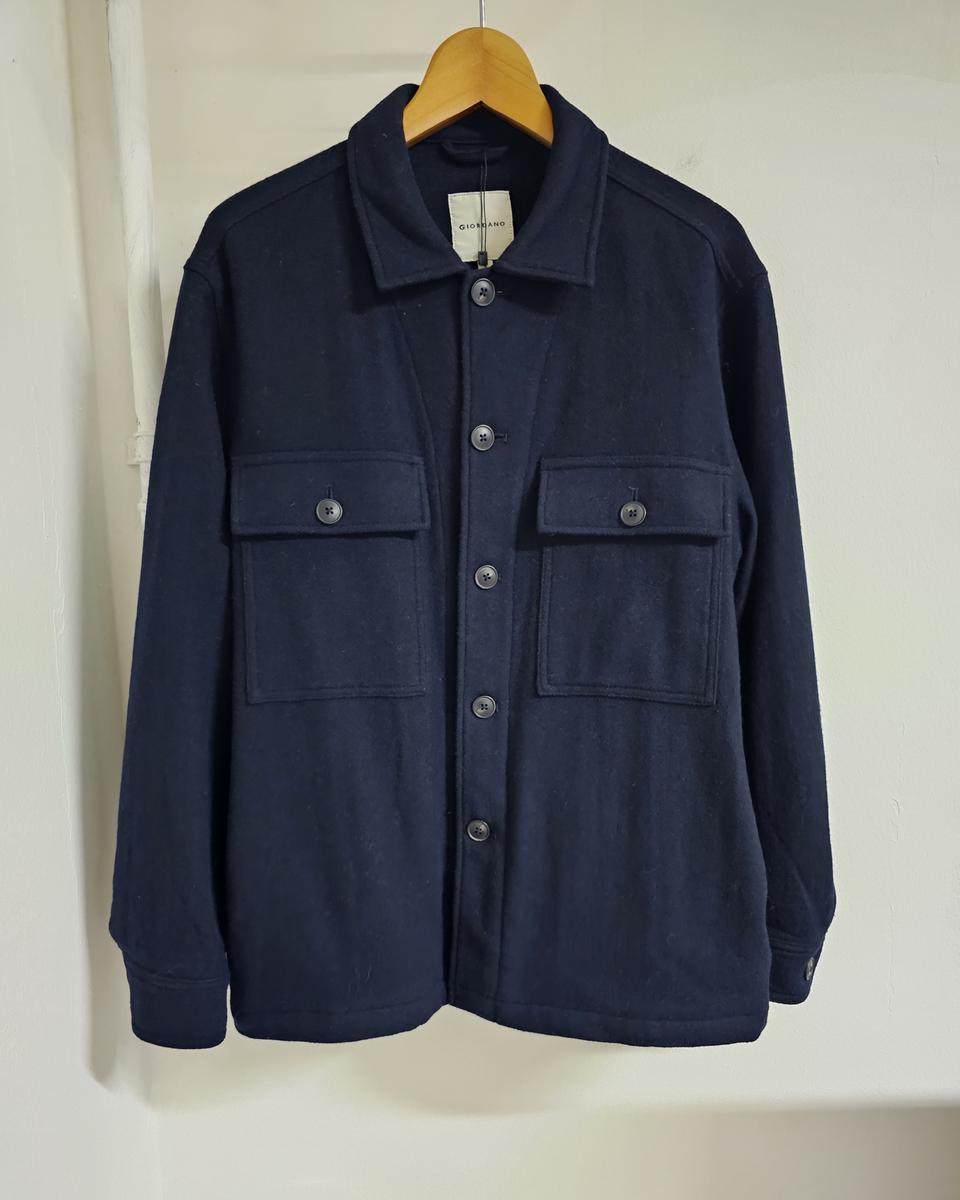 지오다노 셔츠타입 네이비 두툼한쟈켓 100-103
