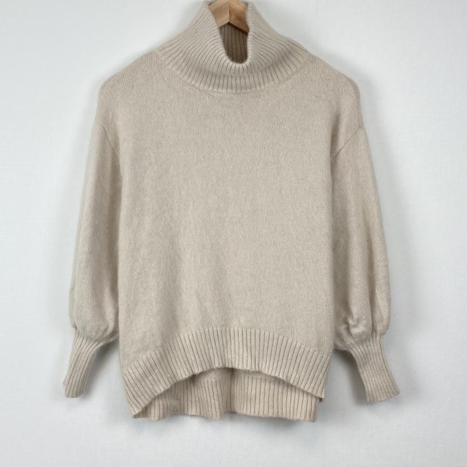 NOBLE 베이지 폴라 목폴라 니트 빈티지 구제 a660