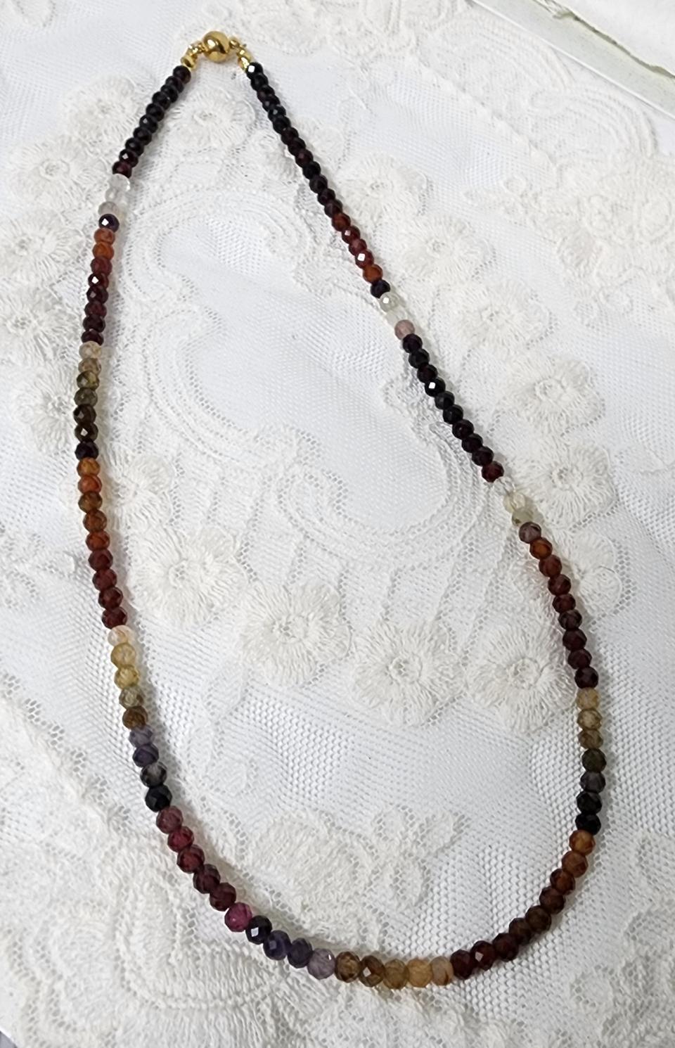 핸드메이드 A+ 툰드라사파이어 목걸이 (사파이어)