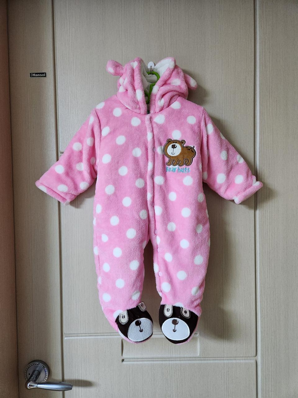 새상품❤베이비 도톰 융털 우주복