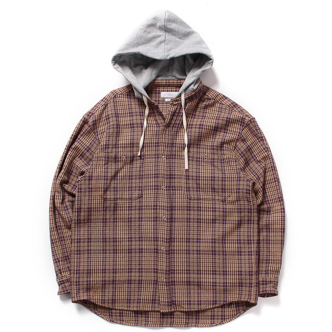 Bming by Beams 비밍 바이 빔즈 체크 후드 셔츠