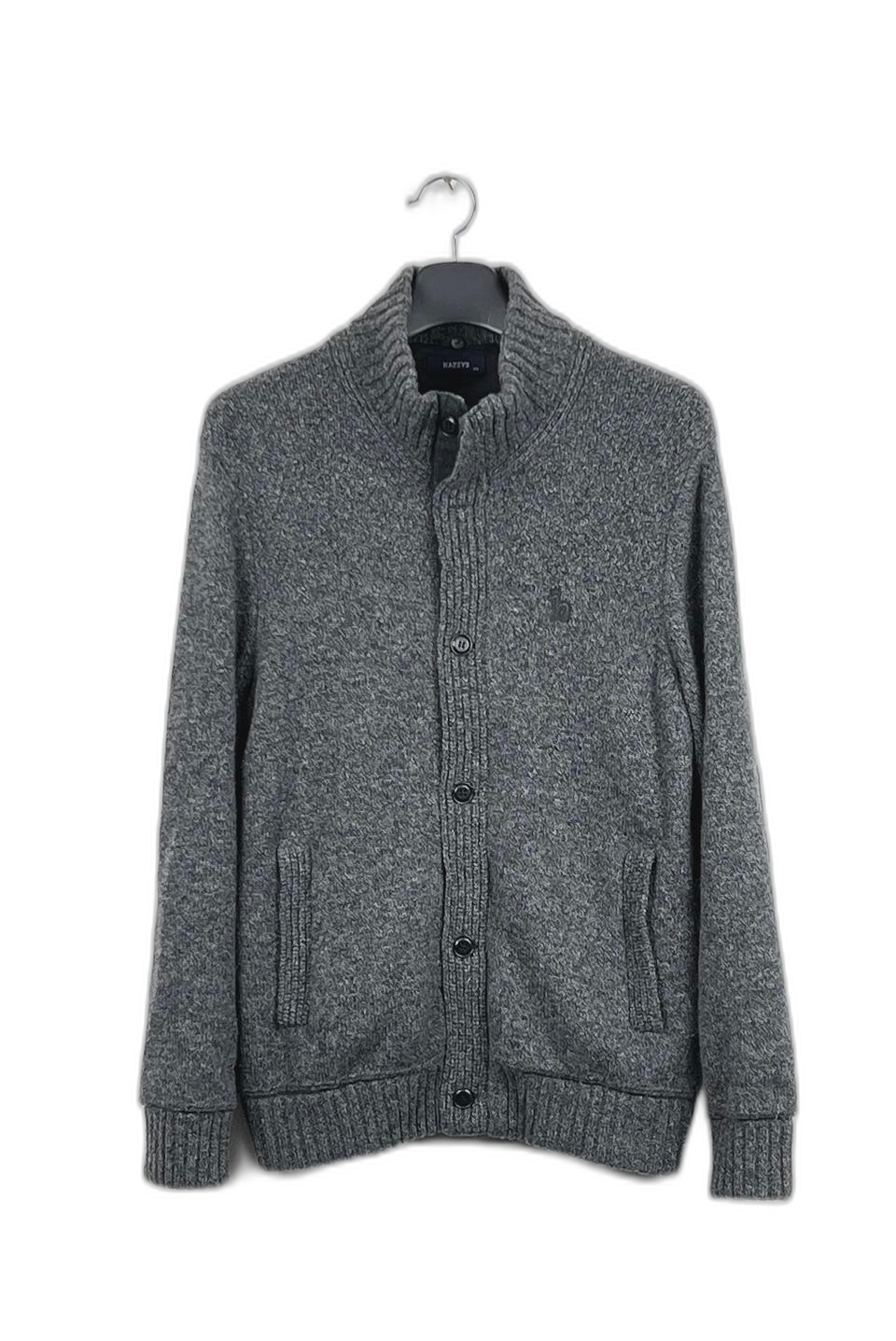 헤지스 방풍 니트 가디건