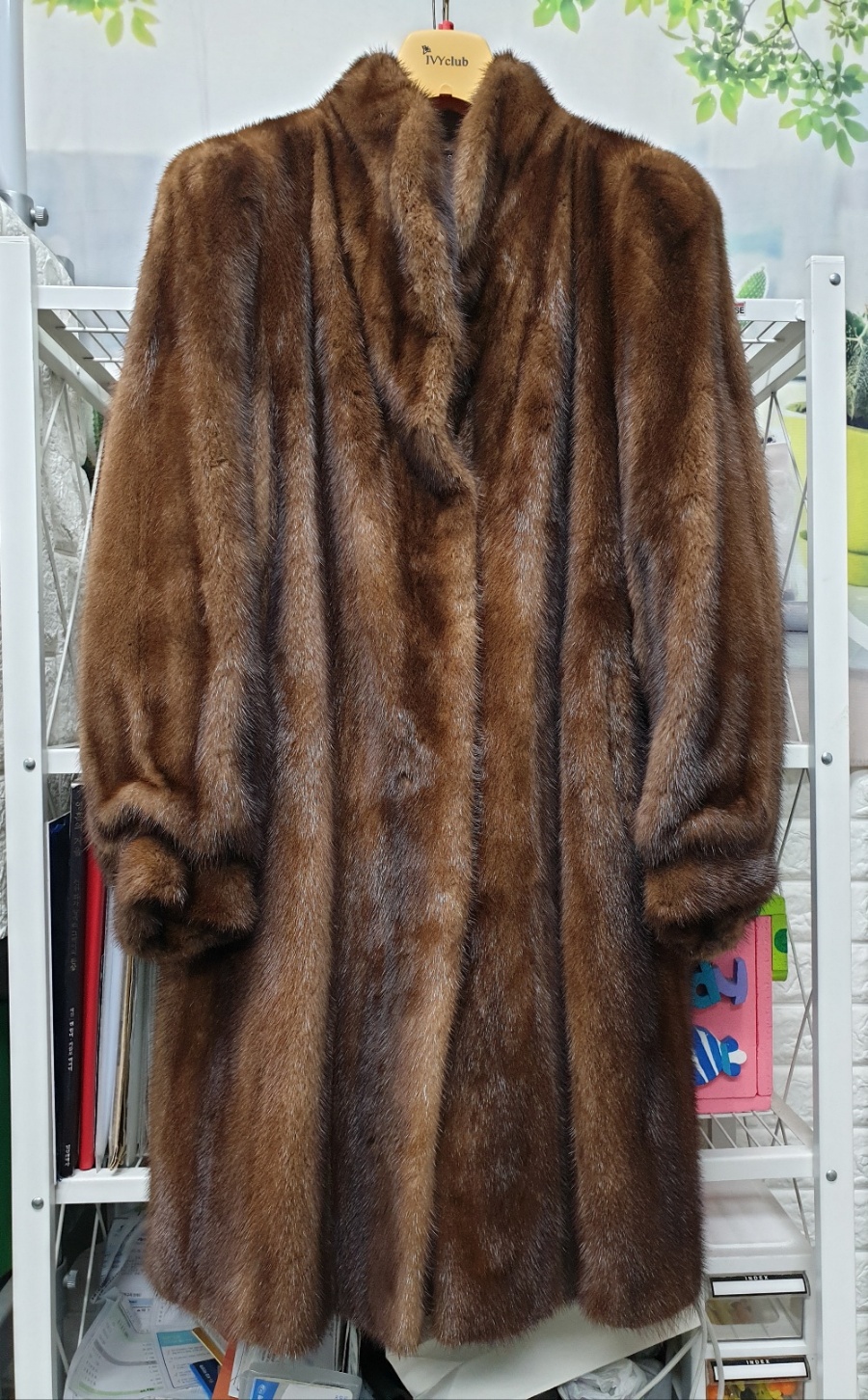 진도모피 진도밍크코트 로얄 사가밍크 롱코트 (77) AB84