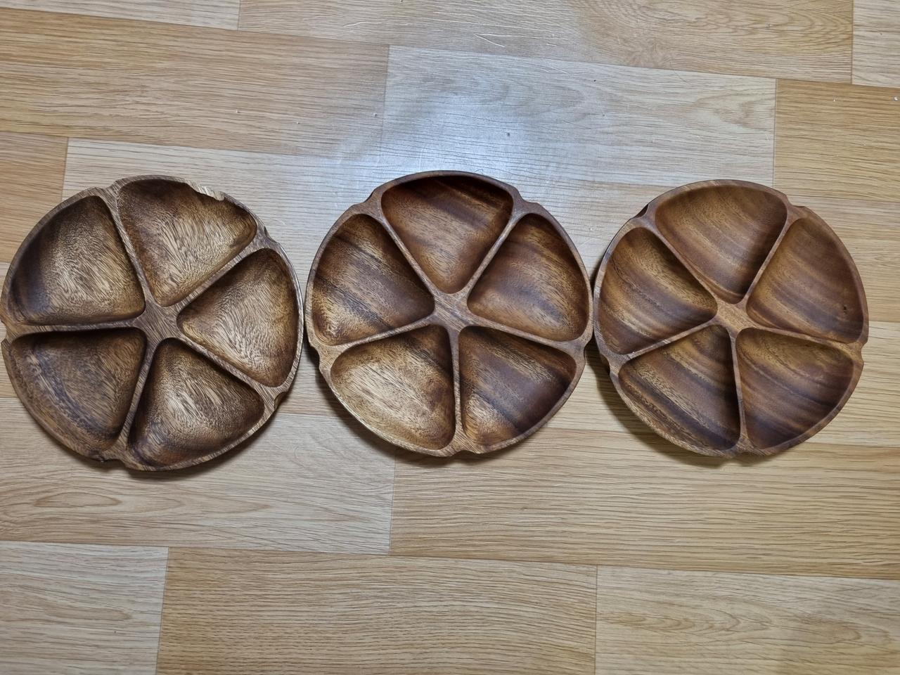 아카시아 나무접시 세개만원