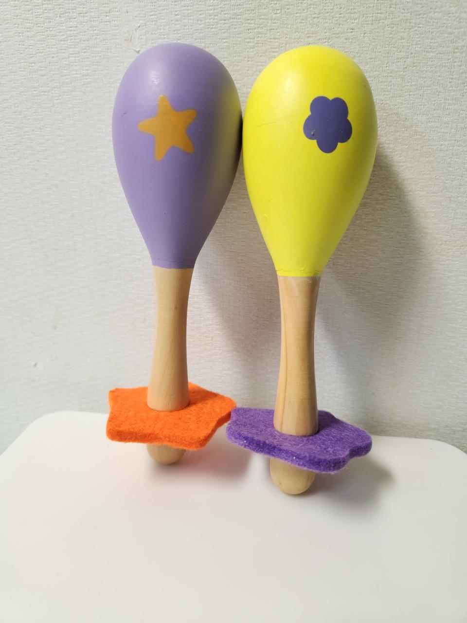 ♥♥"마라카스"♥♥원목리듬악기 모래망치용악기.나무우드손받침(반값택배가능)