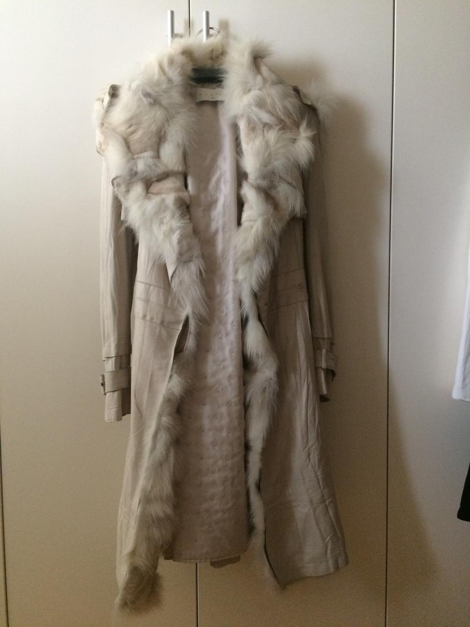 미샤 가죽 롱코트(한번착용)