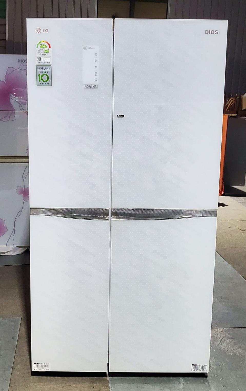 엘지디오스820리터시스템홈바양문형냉장고