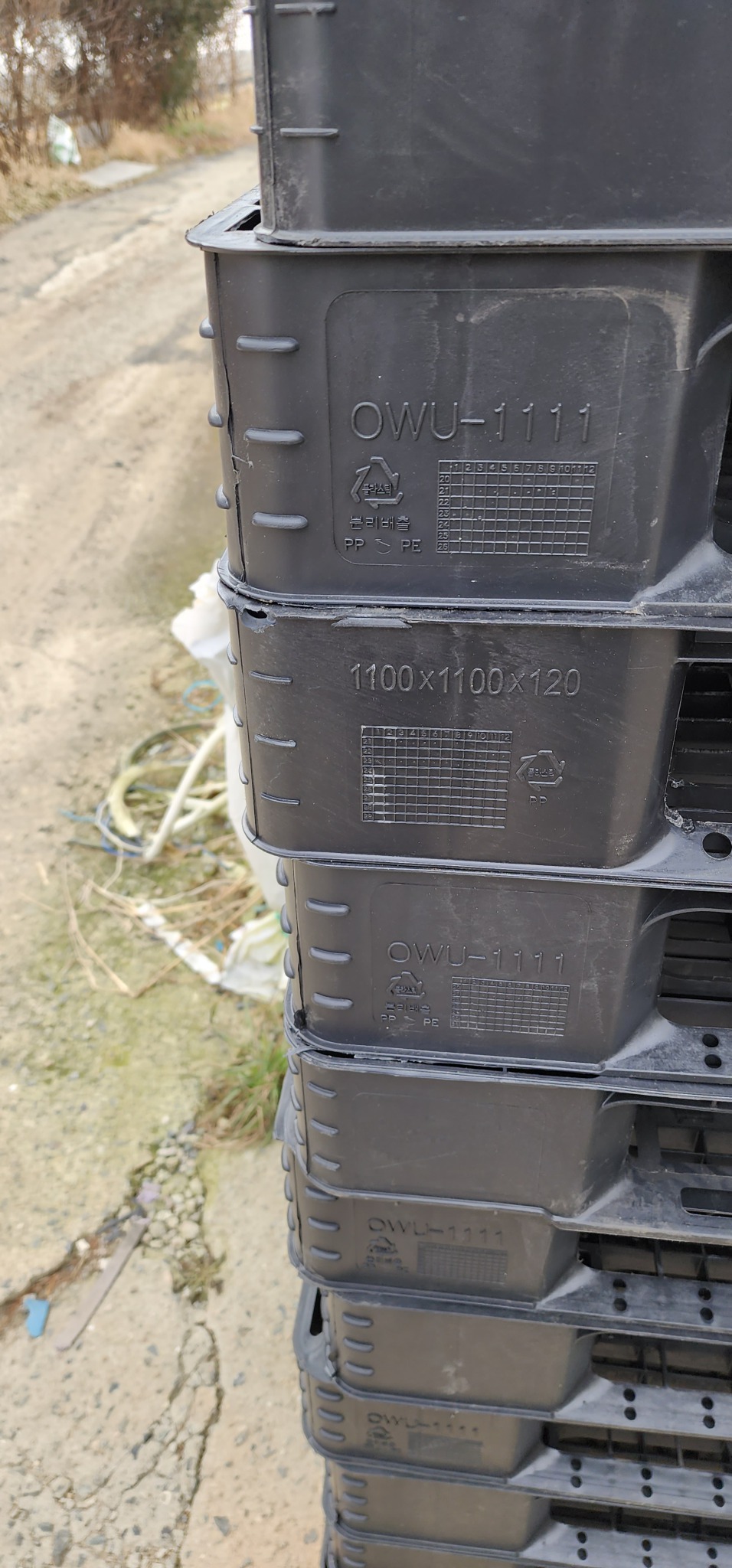 수출용 파렛트  1100×1100=120cm   500장  배송비 별도