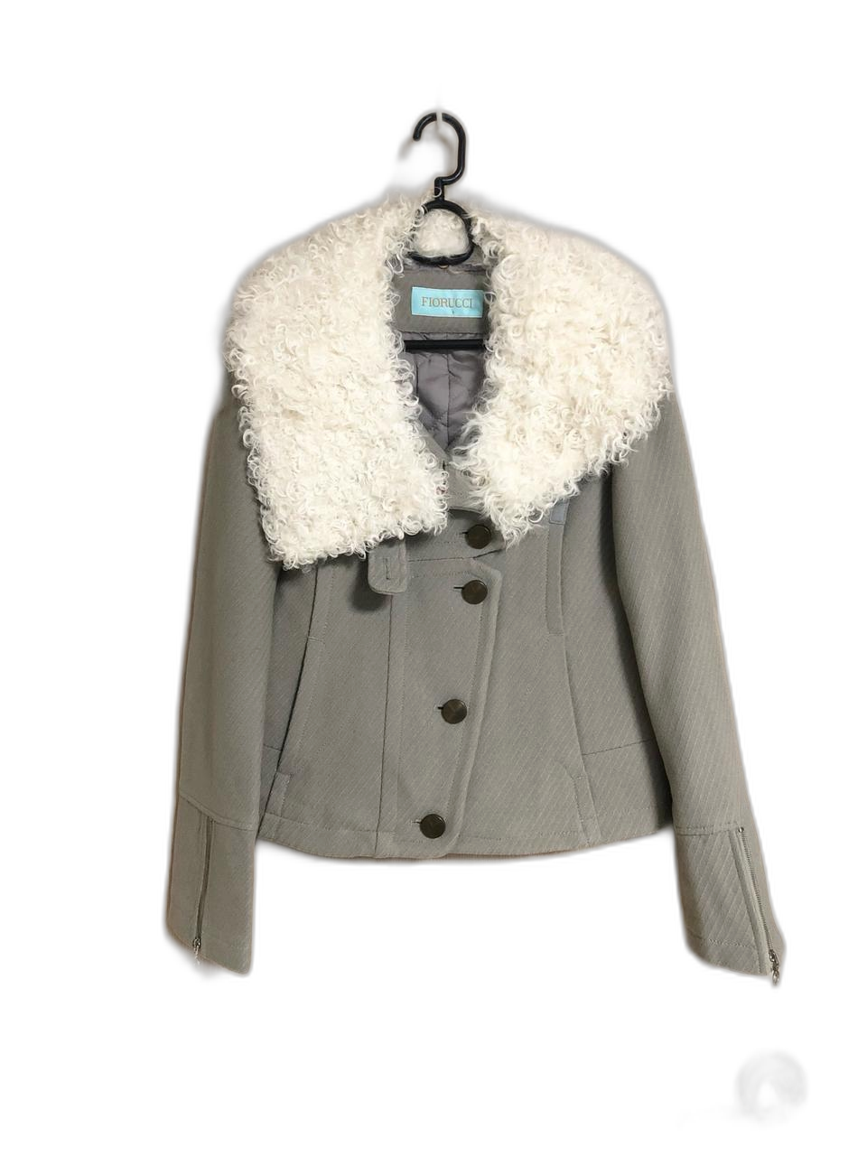 새) 피오루치 양털카라 모 숏자켓 66
