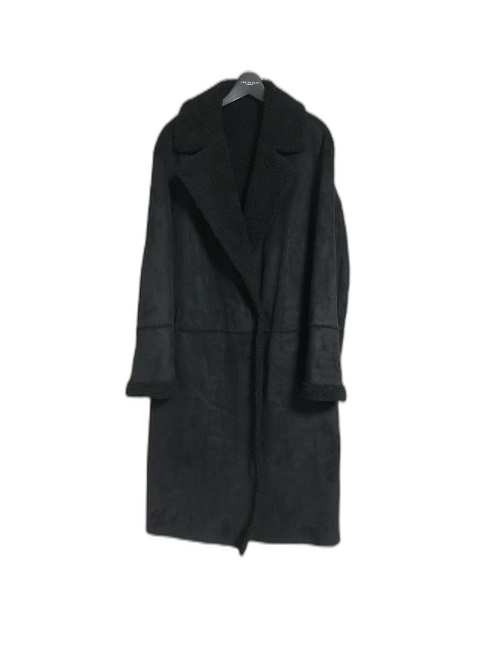 새) 마리엘라로사티 루즈핏 양털 무스탕코트 66-77