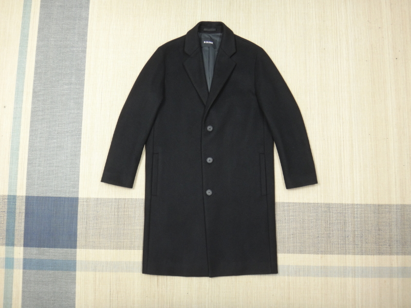 (S/90) 인사일런스 남성 캐시미어혼방 울 코트