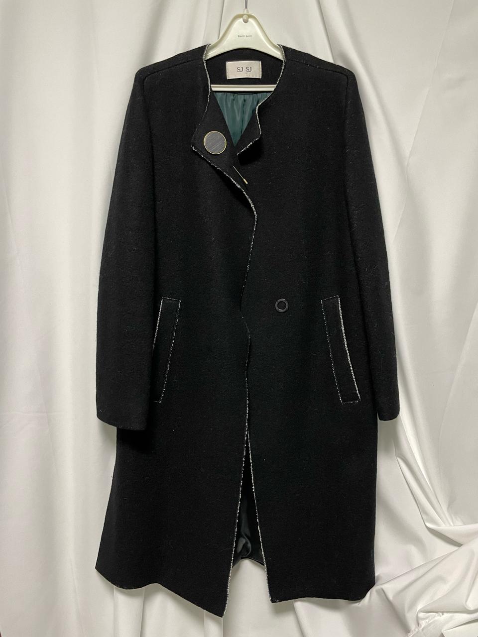 SJSJ 노카라 롱코트 미시착 55사이즈