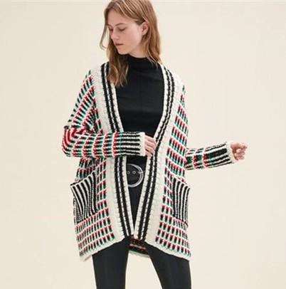 거의 새상품) 여성 가디건 겨울 긴팔 코트 아우터 스웨터 니트