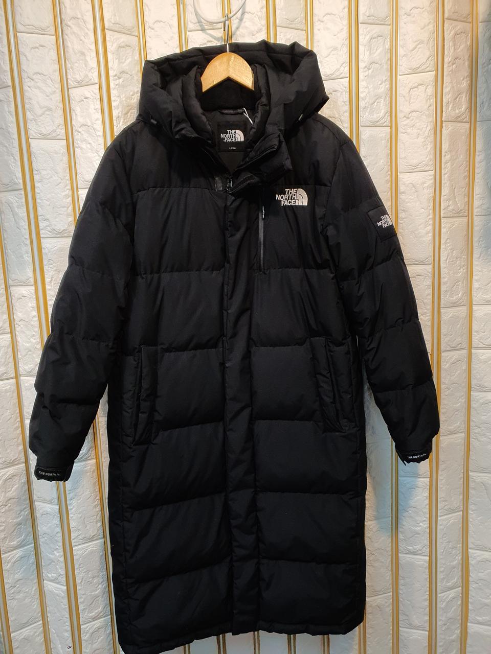 노스페이스 구스다운 롱패딩 100