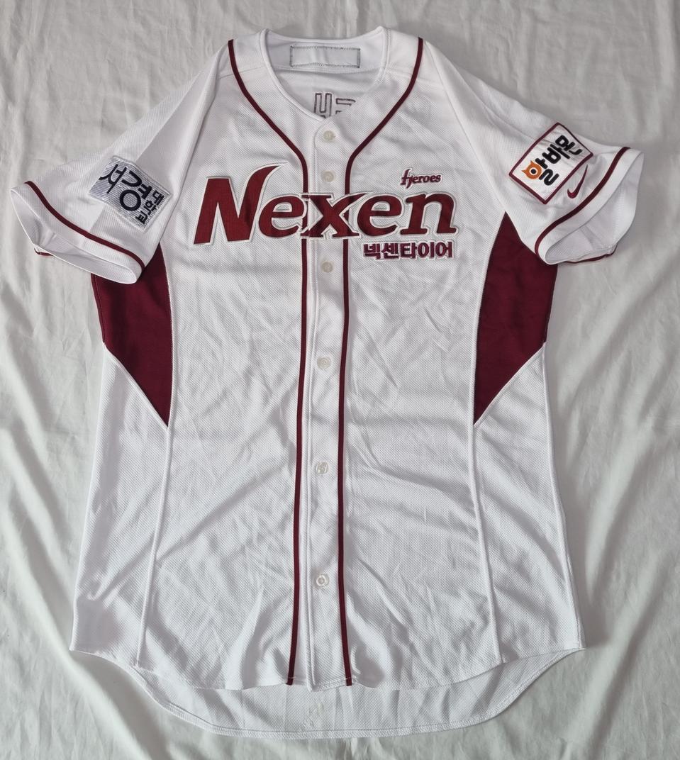 넥센 히어로즈 홈 박태균 실착 유니폼 팝니다