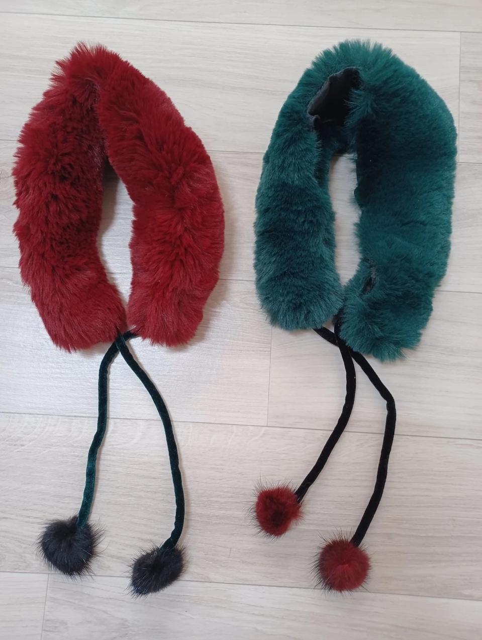 쁘띠 인조털 목도리/카라장식