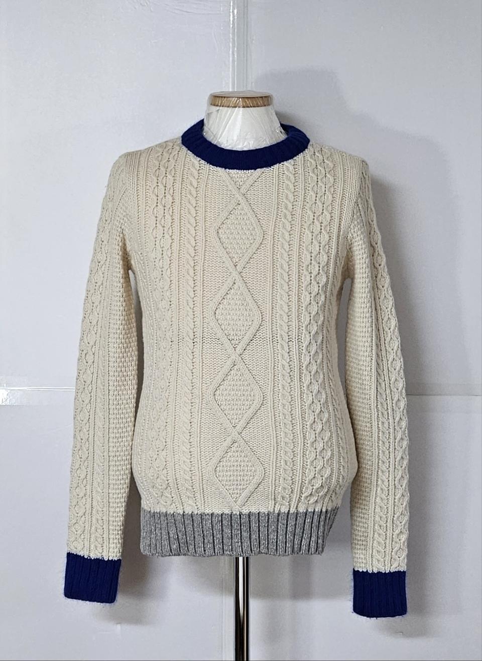 55)빈폴 꽈배기 니트 스웨터