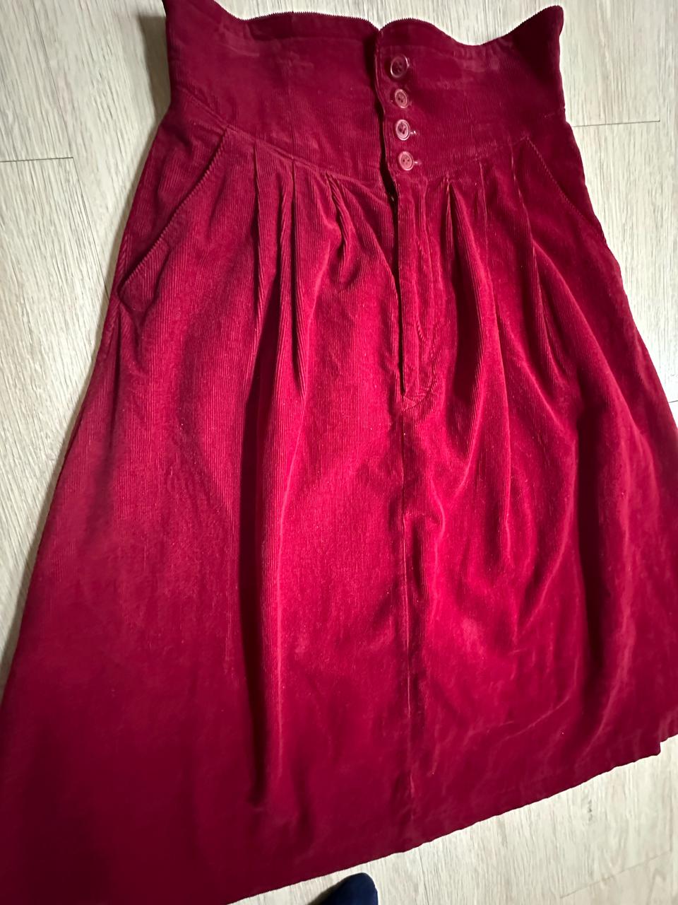 골덴 플레어스커트