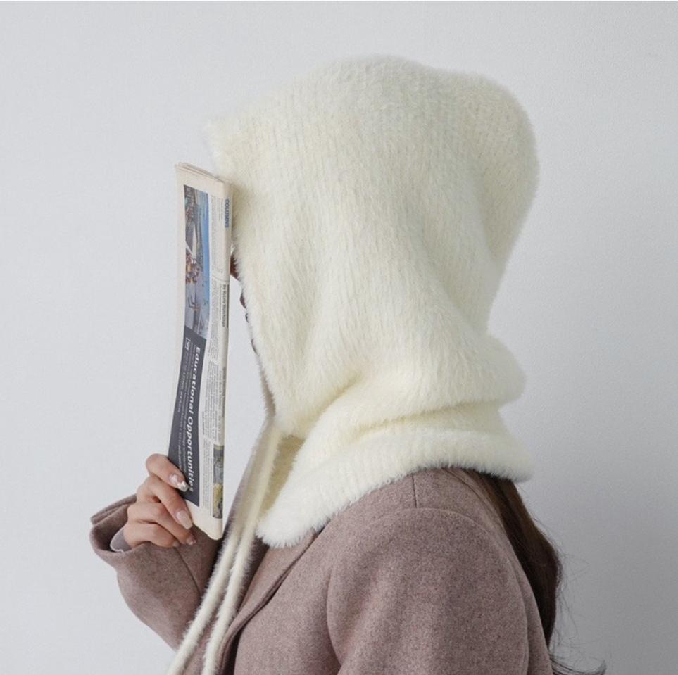 밍크터치 바라클라바 크림아이보리