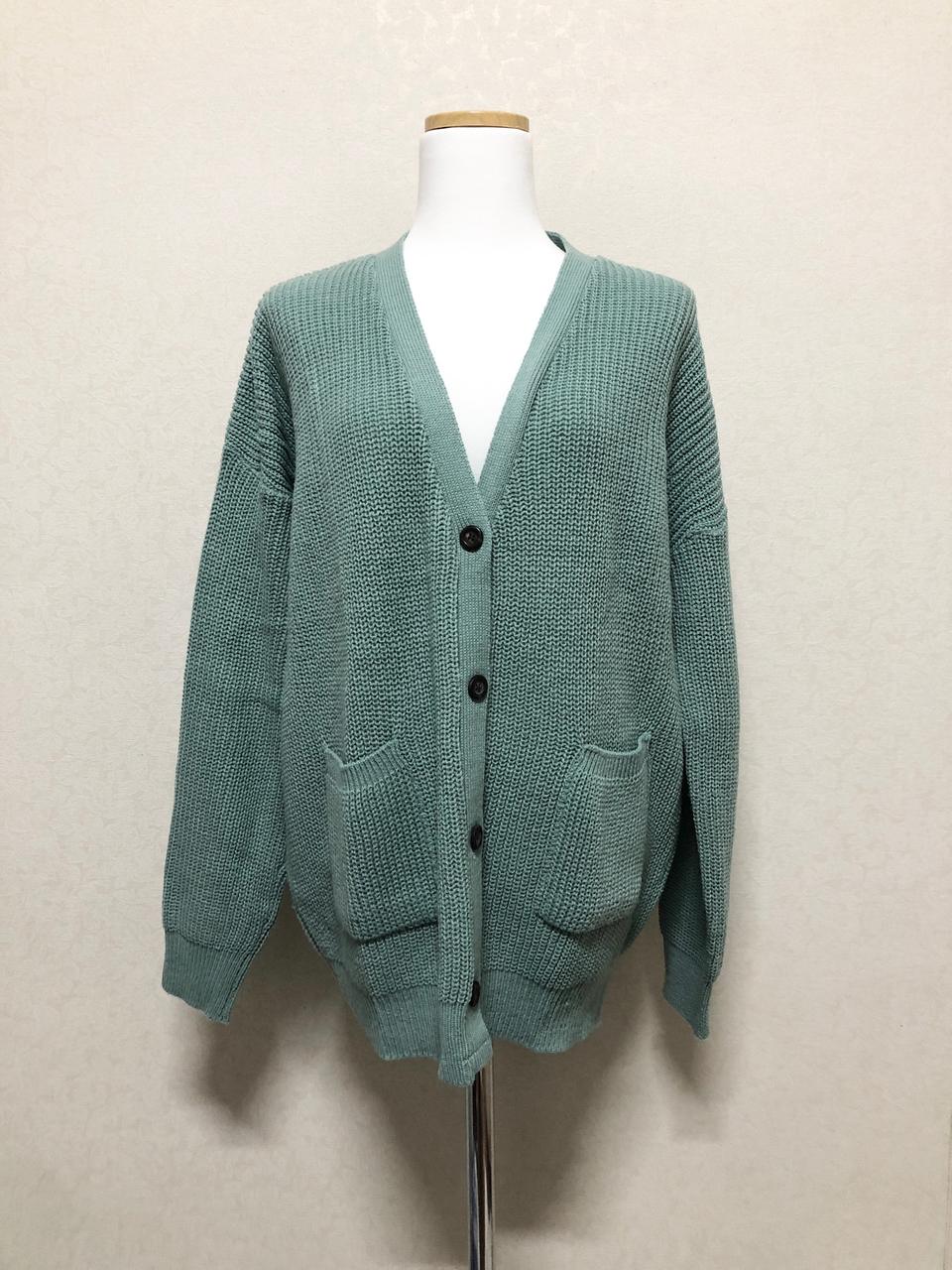 민트 니트가디건