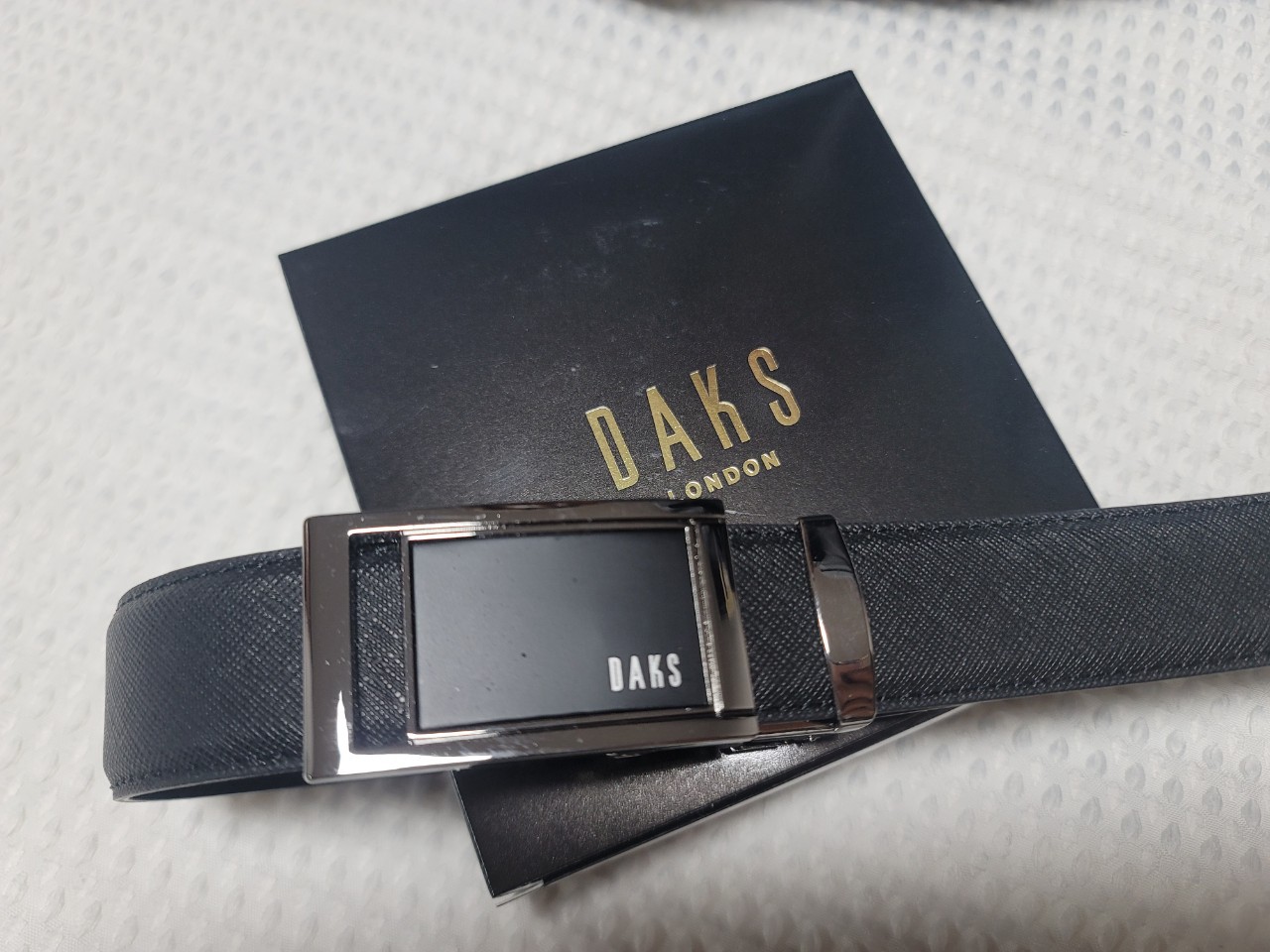 닥스 고급형 소가죽 자동벨트 풀박