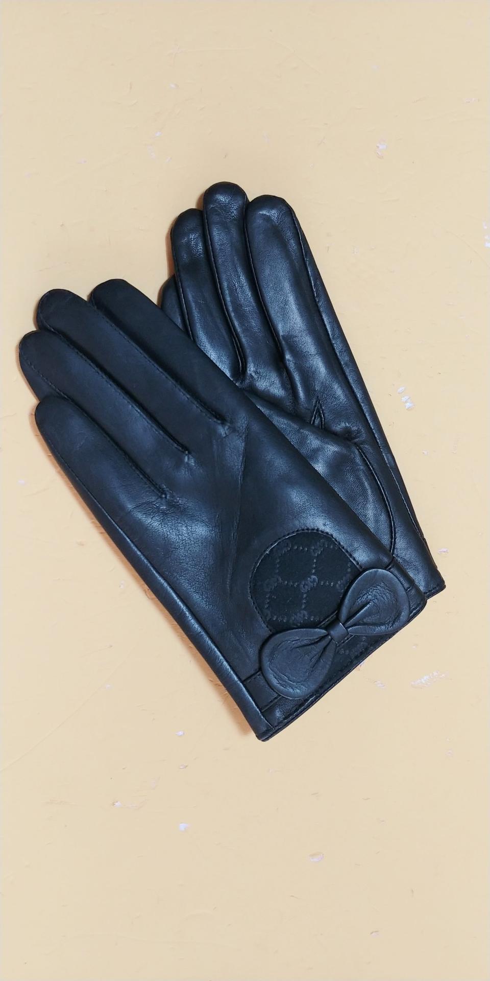 밀라숀 리본 여자 가죽장갑 새상품