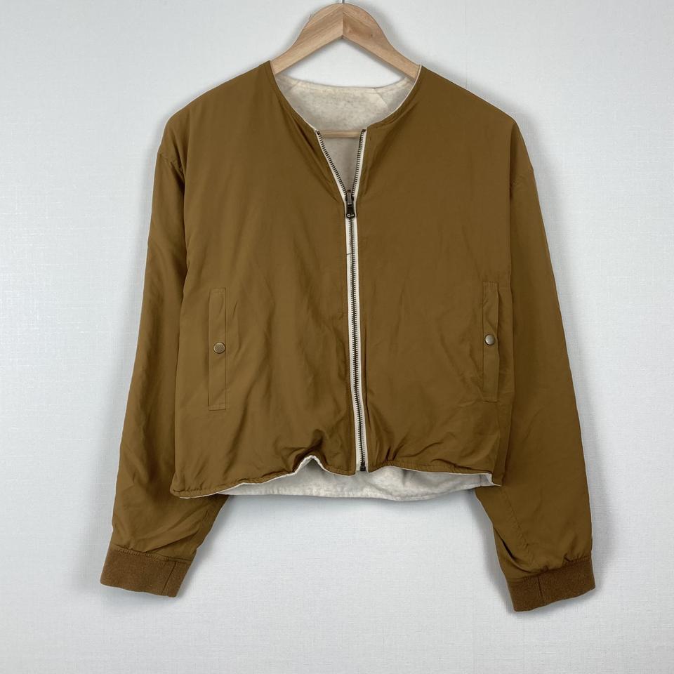 브라운 크롭 점퍼 자켓 빈티지 구제 a681