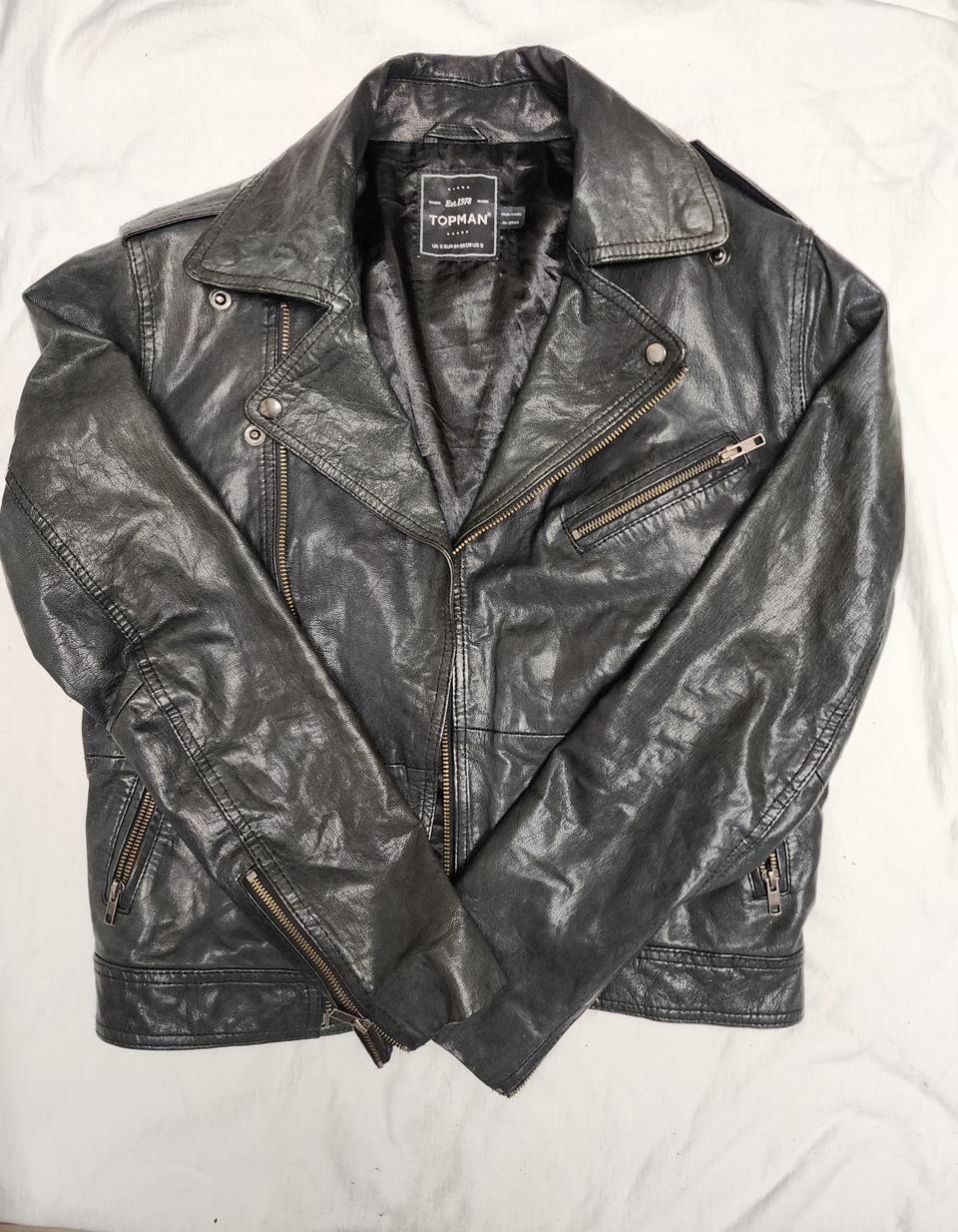 탑맨 가죽자켓