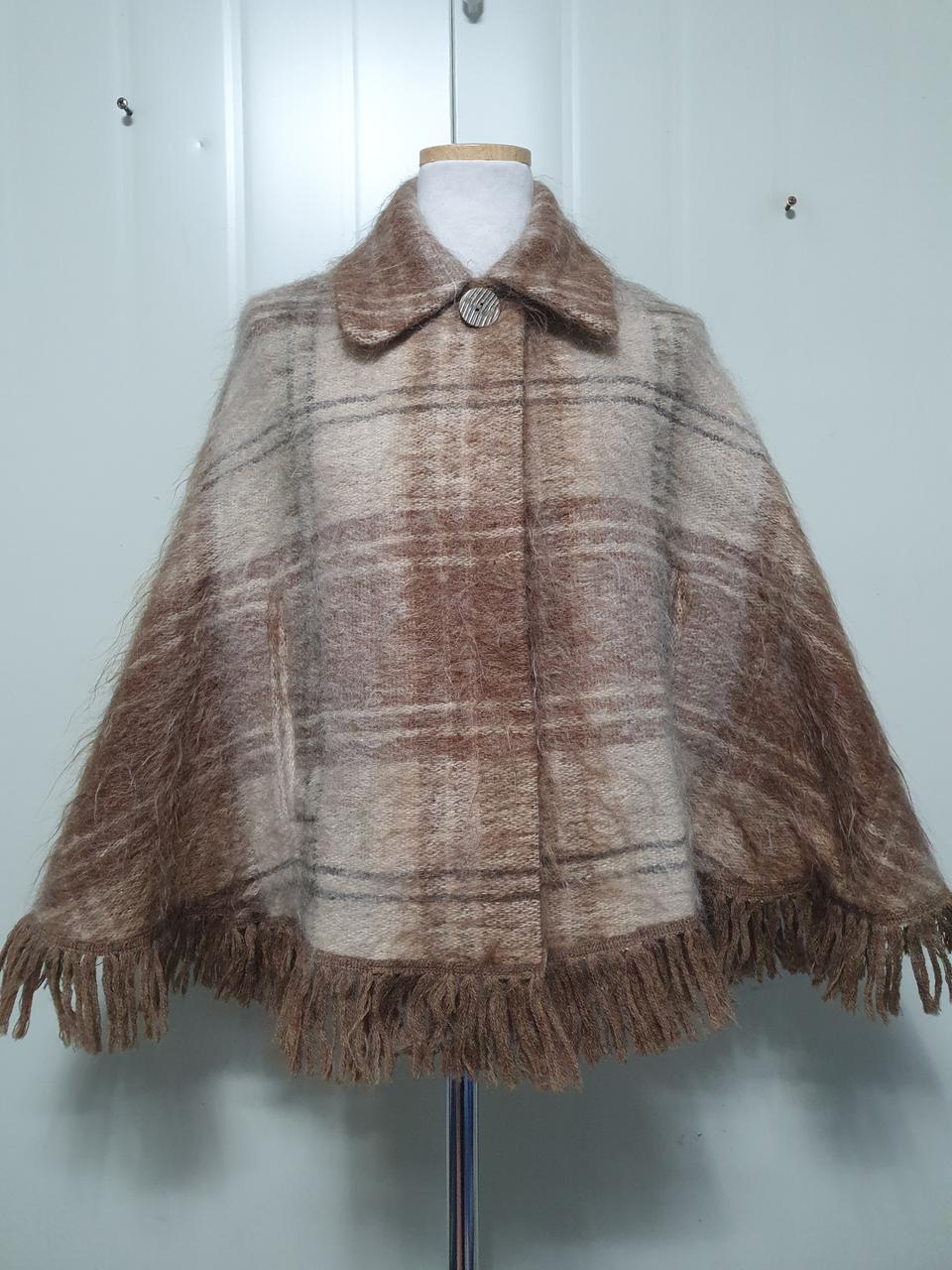 수입.Andrew Stewart 빈티지 모헤어 울 코트.케이프.망토