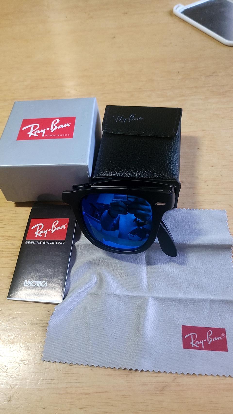 레이벤선글라스 폴딩(상태최상)