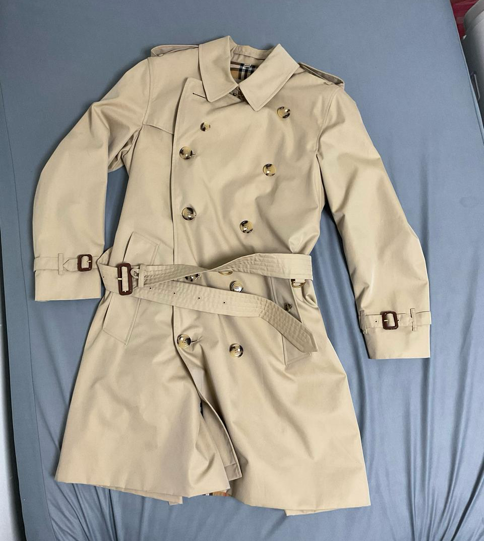 버버리 트렌치코트 켄싱턴 미드렝스 허니 46사이즈