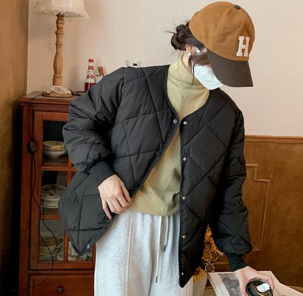 여성 누빔 퀄팅 기모 오버핏 자켓 패딩