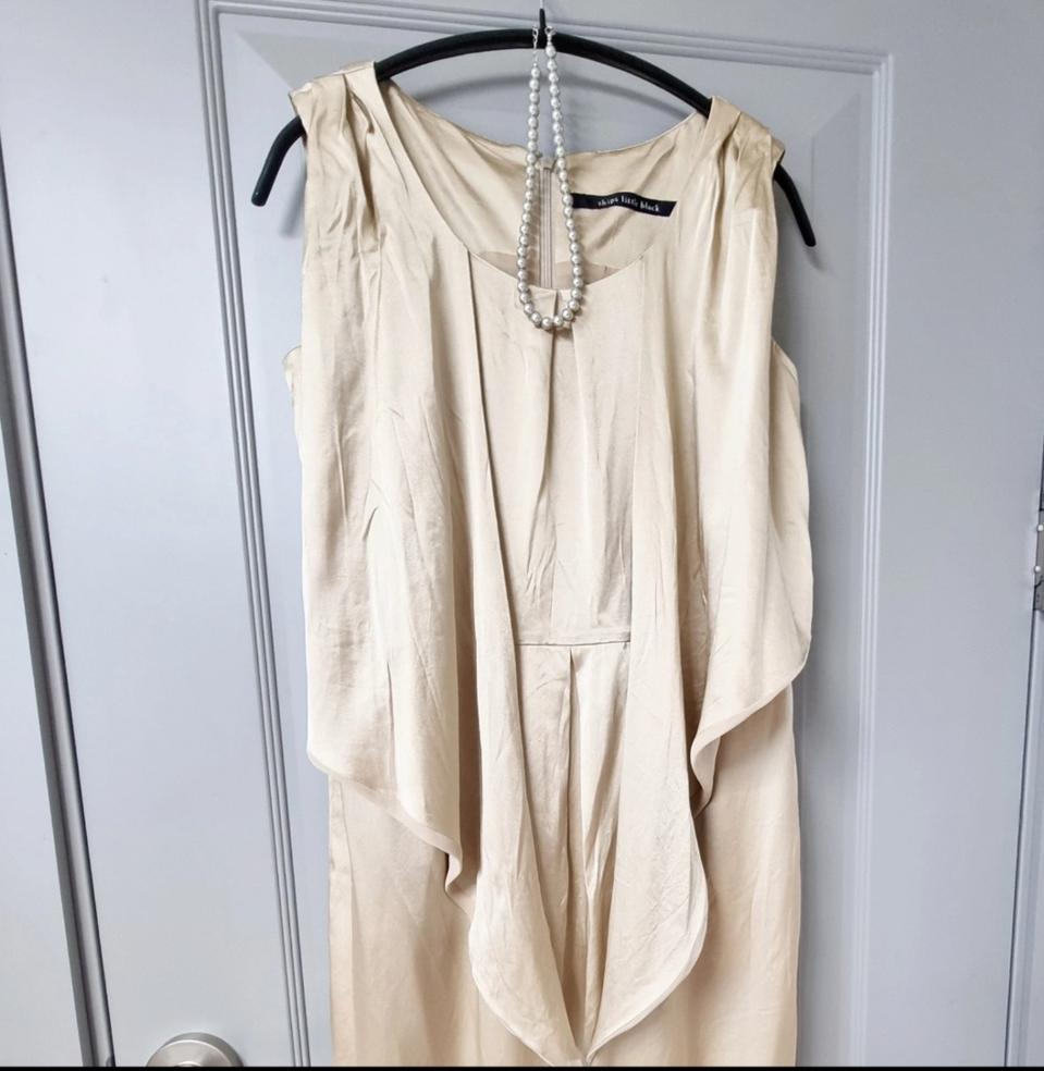 일본브랜드 우아한 골드 원피스