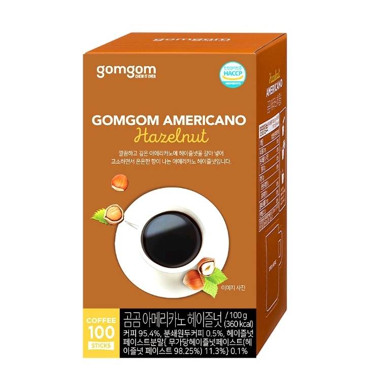 무배 곰곰 아메리카노 헤이즐넛 100T.커피