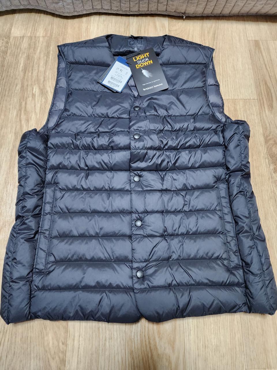 바쏘 옴므 basso homme 패딩조끼 새상품