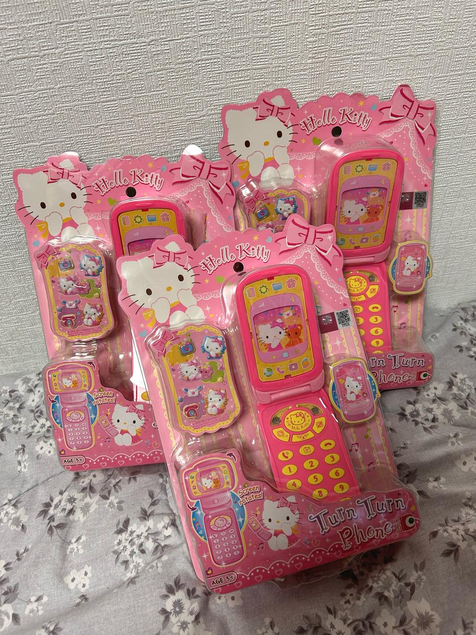 [새상품] 키티 폴더폰 장난감
