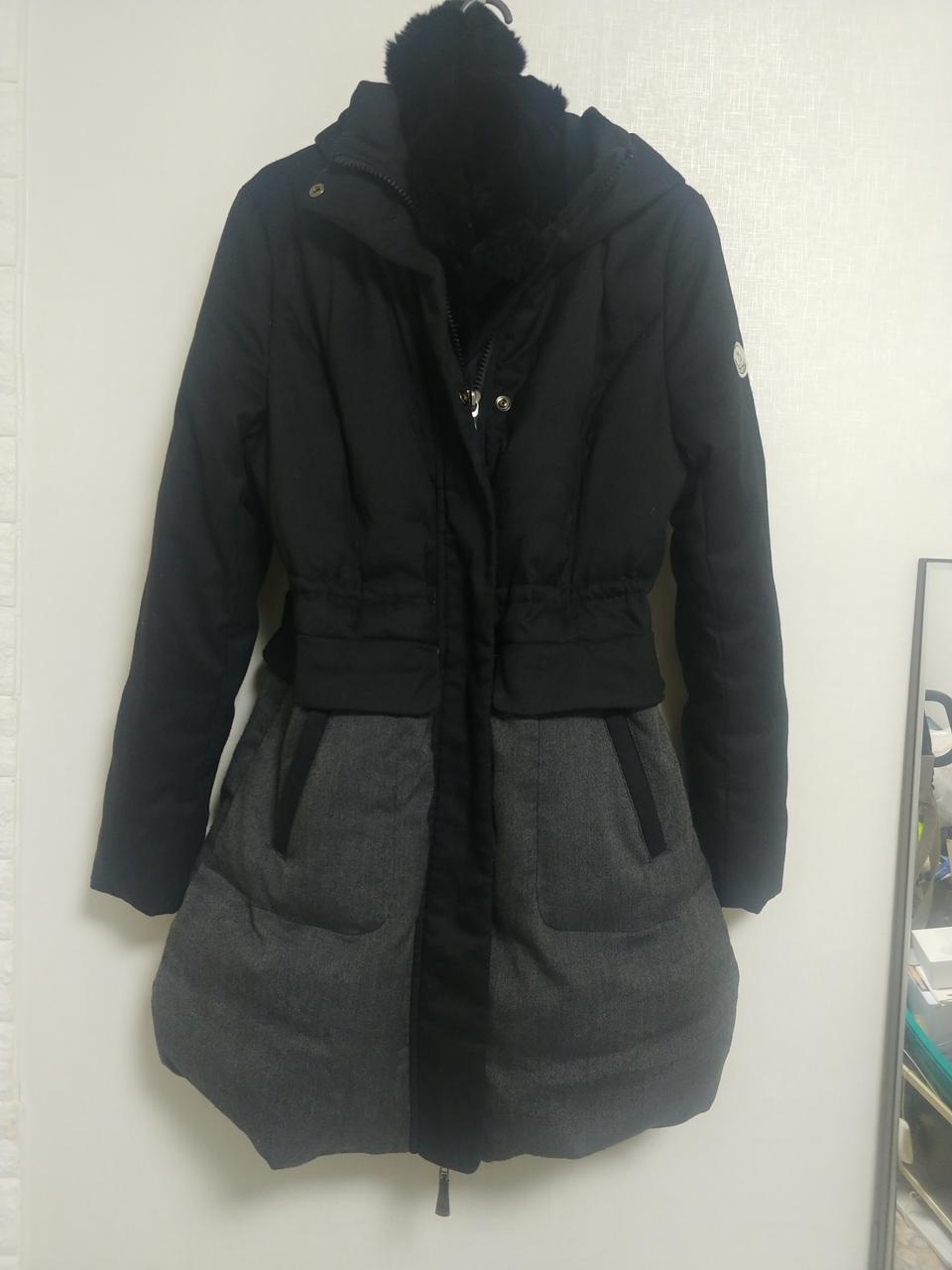 몽클레어 덕다운 여성롱패딩 2중잠금 모피?국내55반~66