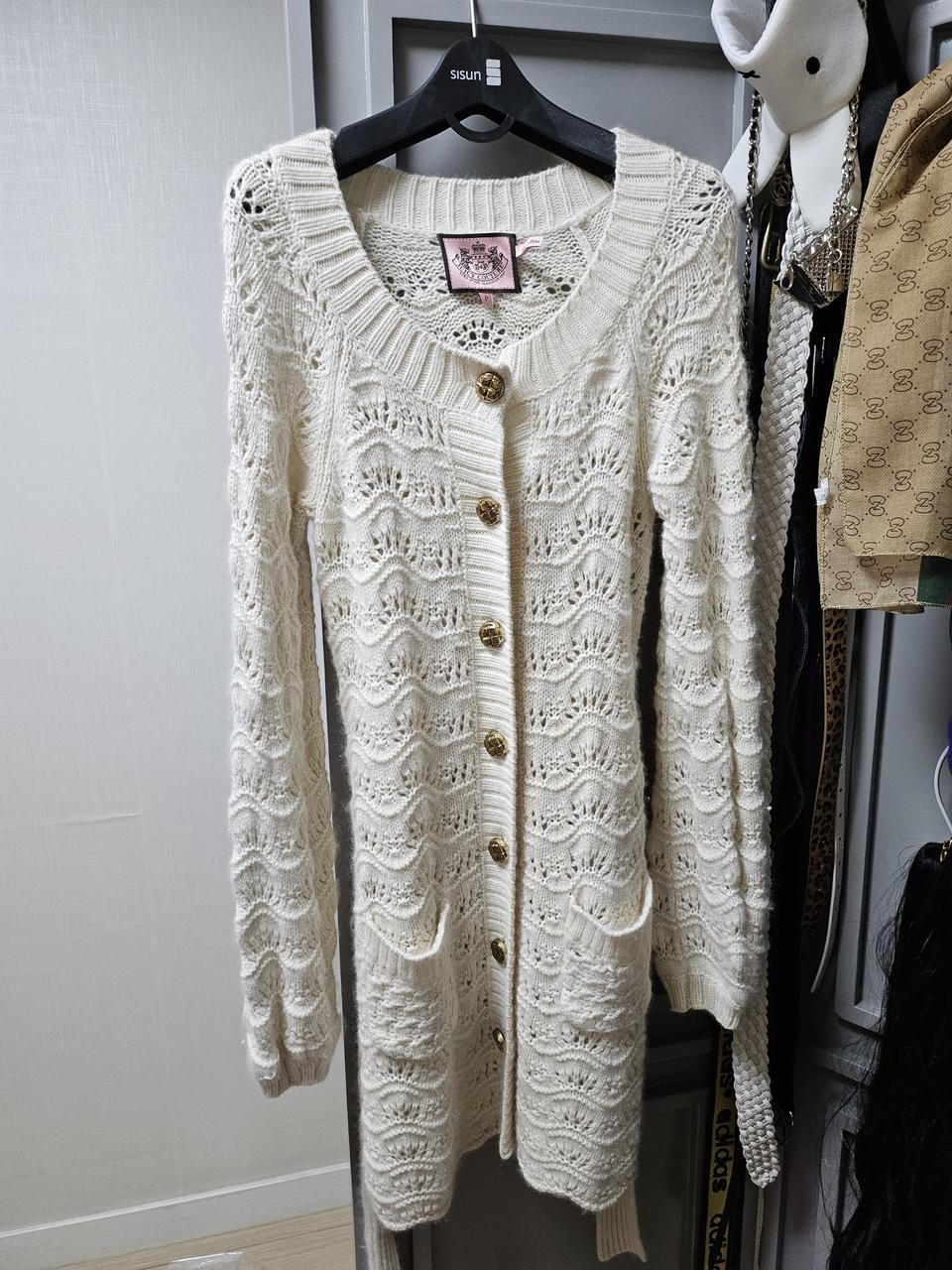 쥬시꾸뛰르  롱가디건 아이보리