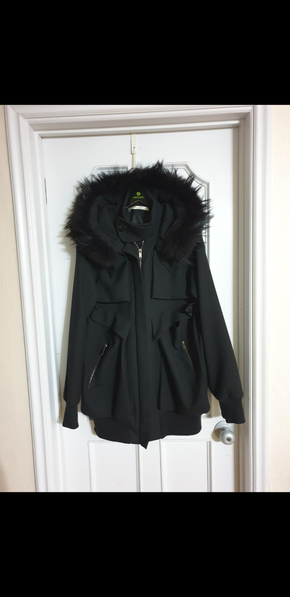 잭 아데니 남자후드잠바 라쿤털 신세계상품 총길이80cm