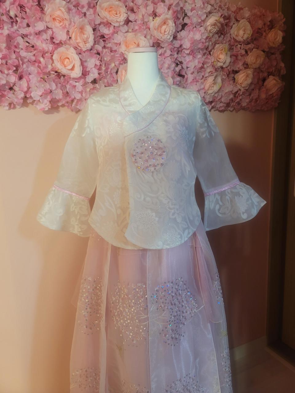 퓨전한복 신부.웨딩.돌잔치 핑크 한복팝니다