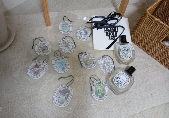 딥디크방향제 한정판 방향제-10장,리본5개, 종이가방