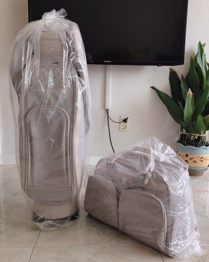 새상품 벤츠 골프 캐디백 보스턴백 세트