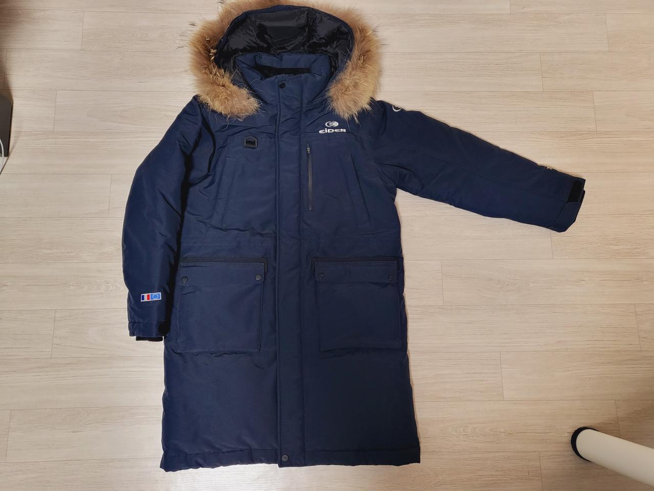 주니어초등아이더롱다운패딩150(상태 최상