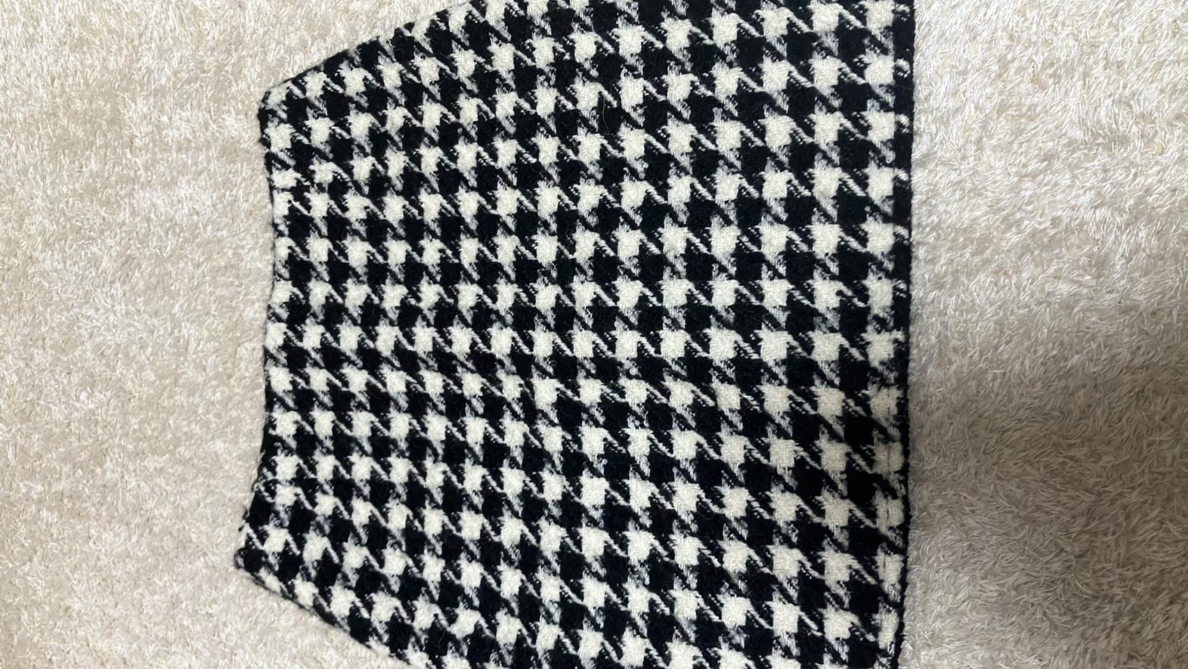 체크 트위드 치마 s