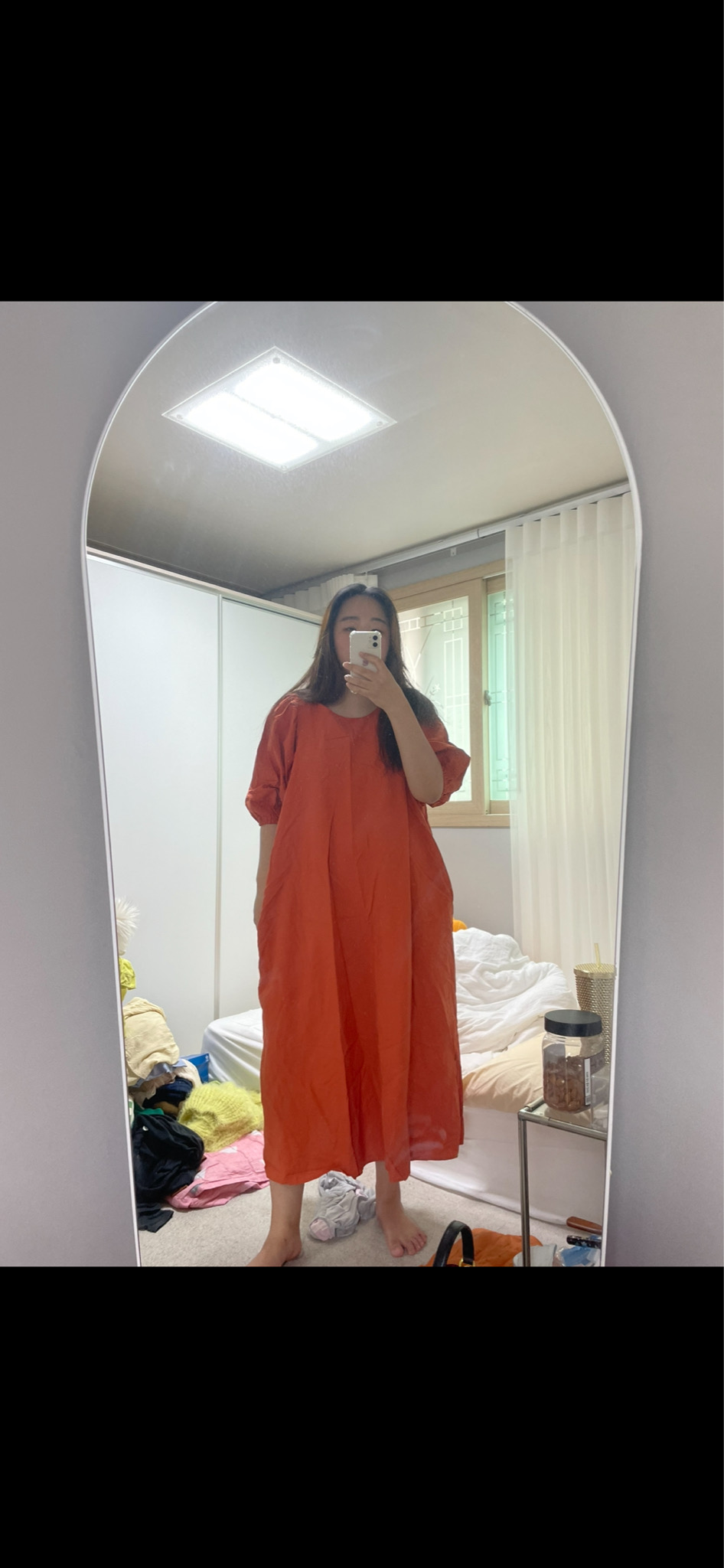 오렌지롱 원피스