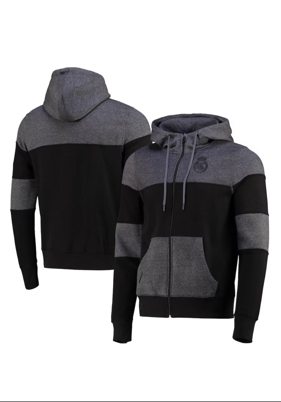 레알마드리드 블랙,그레이 후드집업 영국킷백발 정품