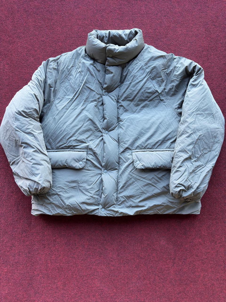 토마스모어 시티 숏 다운 카키그레이 M